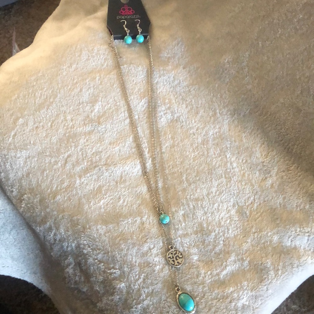 Teal Crackle Stone Set